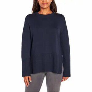GAP Sweater Crewneck Long Sleeve Cotton Pullover Blue Women's Sz L